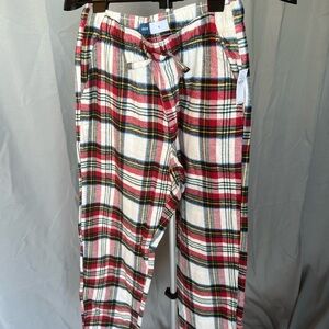 Old Navy Plaid Pajama Pants - Red, White, Black